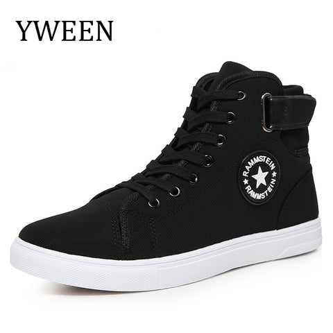 YWEEN Men Canvas Shoes Spring Autumn Top Fashion Lace-up High Style Solid Colors Flat With Youth Oxford Casual Shoes