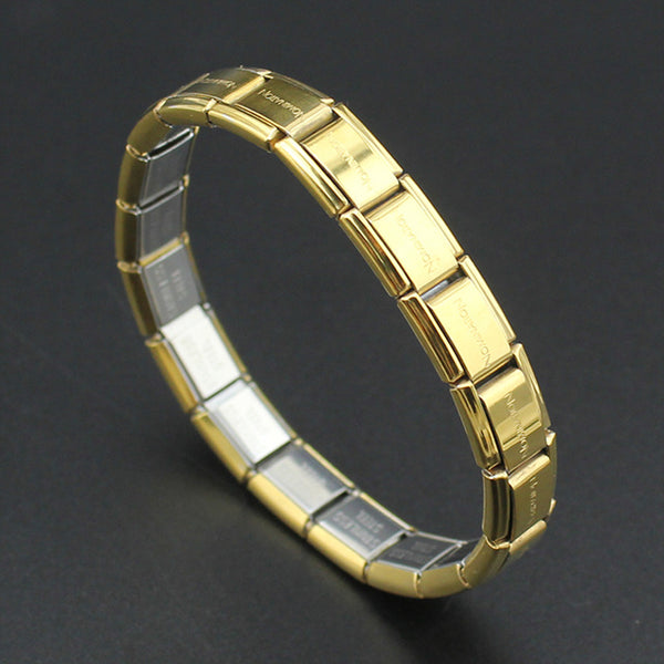 Hapiship 2017 New Fashion Man/Women's Jewelry Gold/Silver Letter Stainless Steel Wish Bracelet Bangle Friend Birthday Gift G001