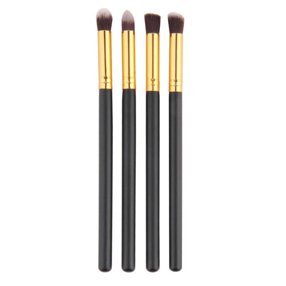4pcs/set Professional Eye brushes set eyeshadow Foundation Mascara Blending Pencil brush Makeup tool Cosmetic Black Popular