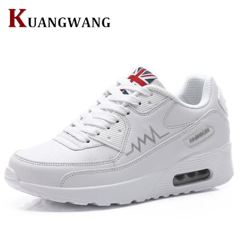 2017 New Fashion Flat Women Trainers Breathable Shoes Woman Leather Casual Tenis Feminino Sapato Women Flats Zapatillas Mujer