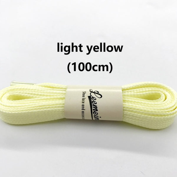 1pair 80-100cm sport luminous shoelace glow in the dark color fluorescent shoelace Athletic Sport shoe lace reflective shoelaces