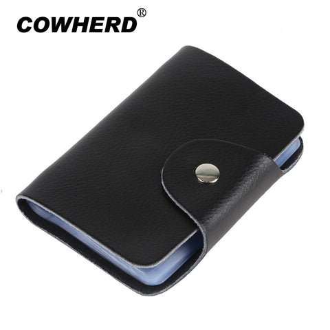 Hot Selling 100% Genuine Cow Leather card holder Korea Fashion Women&Men's Name Bank  Credit Card Holder Wallet,YC-BH002