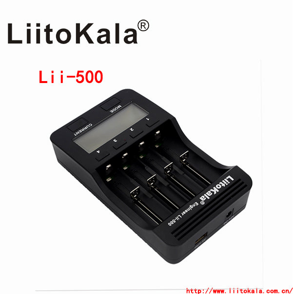 Liitokala lii-500 lii-202 lii-100 lii-402 battery charger 3.7V/1.2V 18650/26650/16340/18500 Battery Charger with screen lii500