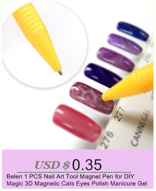 Belen 1pcs Nail Art Tool Magnet Pen for DIY Magic 3D Magnetic Cats Eyes Polish Manicure Gel 3D Tips Painting Dotting Magnetic