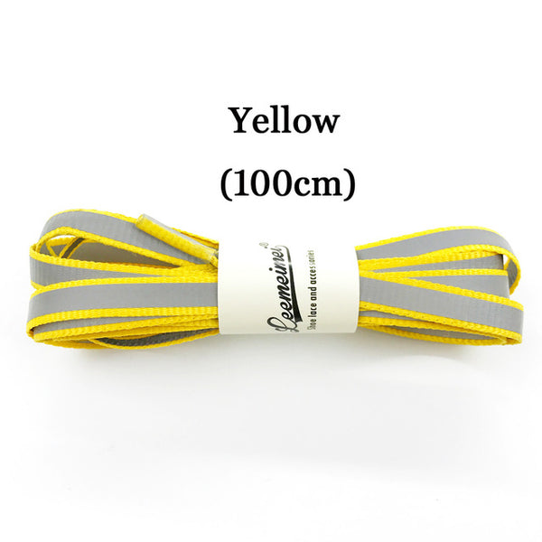 3M Reflective Laces High Visibility Shoe Laces Safety Luminous Glowing Shoelaces in the dark 100cm