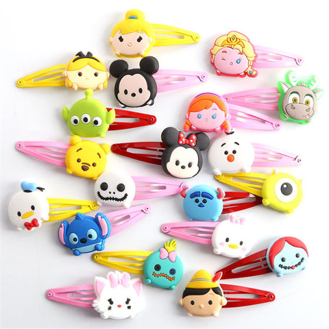 2pcs Tsum Tsum Baby Clip Hairpins Girls Barrettes Kids Headwear Multicolor Hair Clip Hair Kids Hair Band Travel Accessories