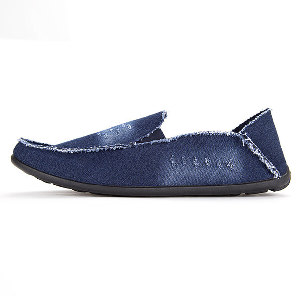 New 2017 Spring Summer Men Shoes Fashion Breathable Denim Shoes Slip on Mens Casual Shoes Men Flats