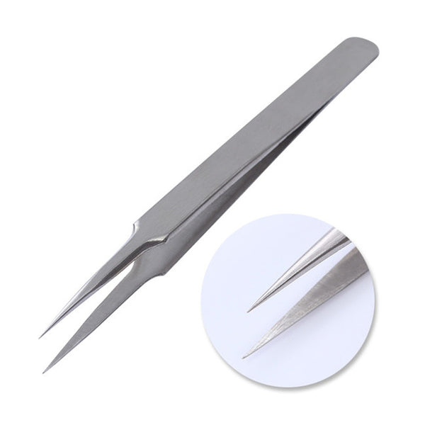 1PC Blackhead Tweezers Eyelash Extension Nipper Anti Acid Steel Needle Tweezers Removal Acne Face Care Curved Straight Nail Tool