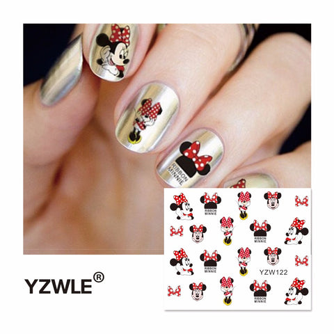 Cartoon Watermark Stickers Nail Art Water Transfer Tips Decals Beauty Temporary Tattoos Tools