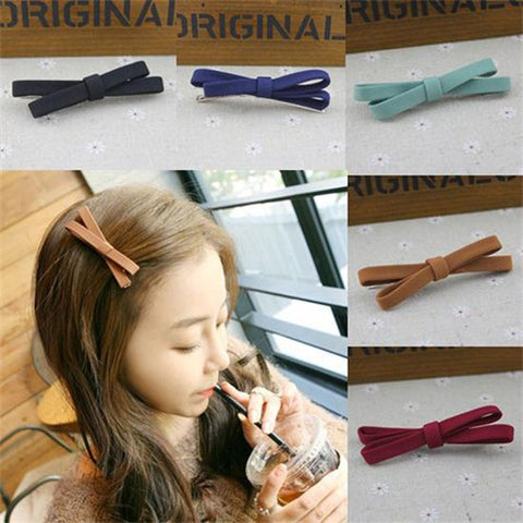 New 1 PC Women Girls Cute Bowknot Hairpin Hair Barrette Headband Hair Accessory Benn Clip Hair Accessories