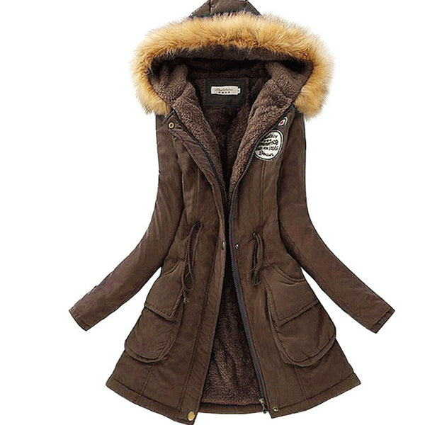 Winter Jacket Women Faux Fur Collar Womens Coats Long Down Parka  Lady Hoodies Parkas Warmer Classical Jackets Size S-XXXL