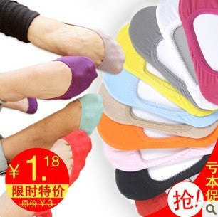 13 color summer comfortable cotton girl women's socks ankle low female invisible  color girl boy hosiery  1pair=2pcs WS41