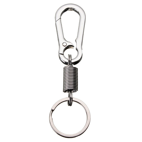 1pcs Stainless steel Gourd Buckle carabiner keychain Waist Belt Clip anti-lost buckle hanging retractable keyring outdoor tools