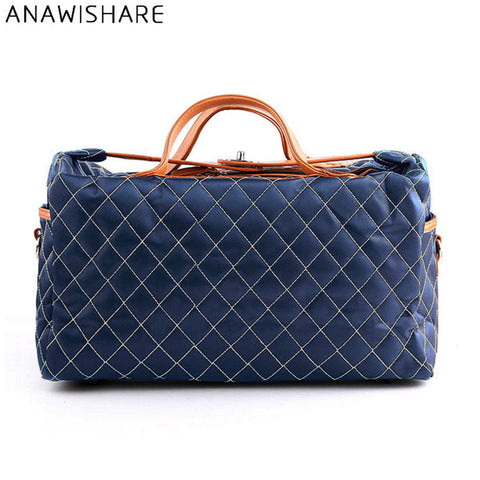 ANAWISHARE Men Travel Bags Large Capacity Women Luggage Travel Duffle Bag Nylon Business Travel Handbag Waterproof Bolso Deporte