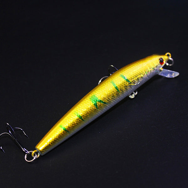 1PCS Minnow fishing lure 3D eyes 10cm 8.5g Pesca Bait Isca Artificial Peche wobbler 6# Hook Carp Fishing Tackle WQ202