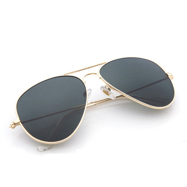 FOENIXSONG Brand New Aviator Pilot Men Sunglasses Sun Glasses for Women Oculos De Sol Mirrored UV Eyewear Goggles Gafas Cases