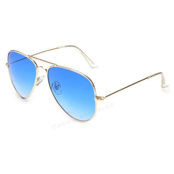 FOENIXSONG Brand New Aviator Pilot Men Sunglasses Sun Glasses for Women Oculos De Sol Mirrored UV Eyewear Goggles Gafas Cases