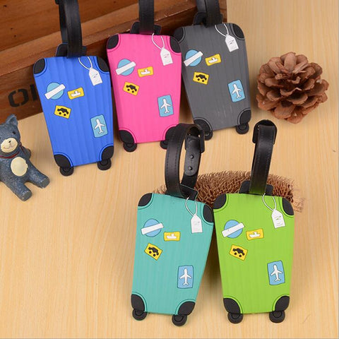 New Creative Cute Luggage Tag Travel Accessories Silica Gel Suitcase ID Address Holder Baggage Boarding Tags Portable Label