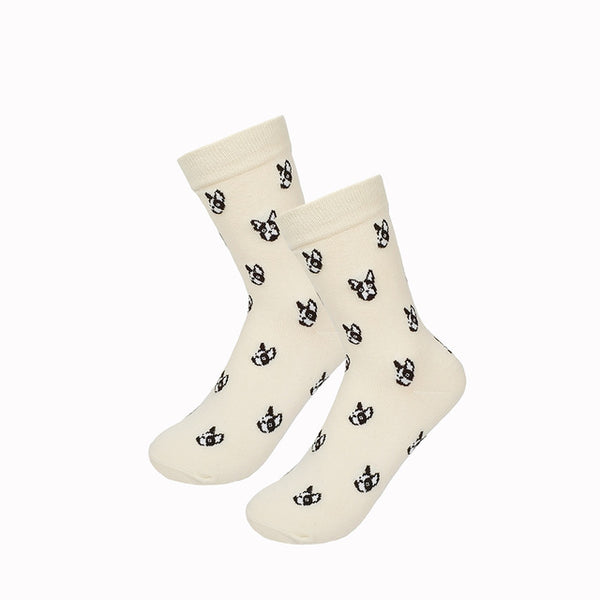 1 pair freeshipping New fashion women men colorful dog cotton socks Spring couple lover Casual Pill Fox neutral red sock Hot
