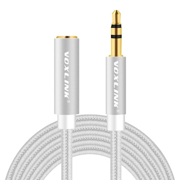 VOXLINK 3.5mm jack audio cable for iphone Samsung 3.5mm male to Female Car Auxiliary Audio Stereo Cable MP3/MP4 Speaker aux cord