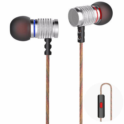 Original KZ ED EDR2 KZ-ED2 In-Ear Earphone Metal Heavy Super Bass Sound Earbuds With Microphone for Phone iphone PC