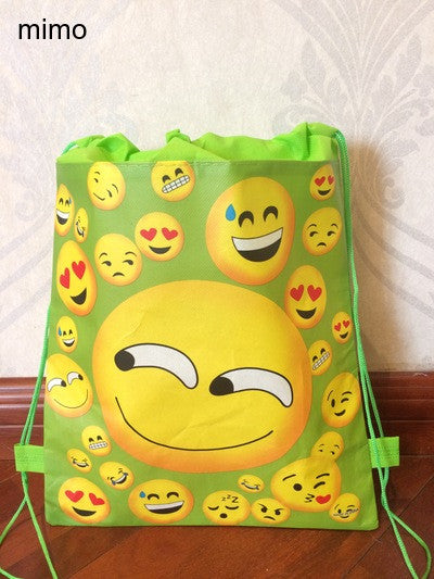 minion backpack gmy pouch non-woven string shoe shopping bag shourlder school bag for boys and girls kids birthday party gifts