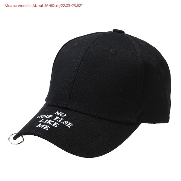 baseball cap unisex solid Ring Safety Pin curved hats baseball cap men women snapback caps casquette gorras