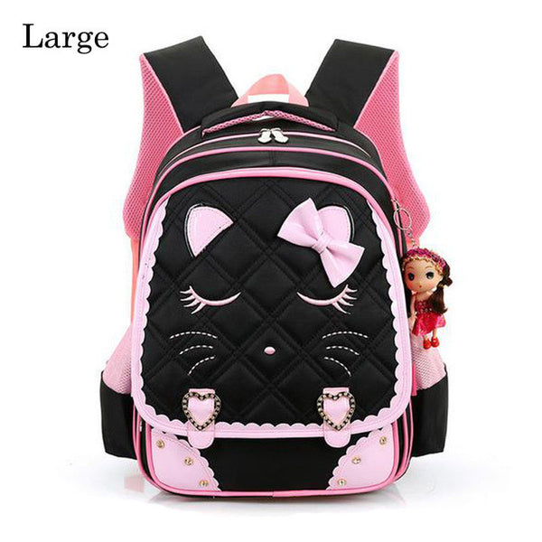 Cute Cat School Bags For Girl Orthopedic Primary Backpacks Children Waterproof Schoolbags Lovely Shoulder for teenagers Mochila