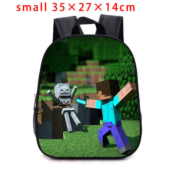 2017children Backpack Kindergarten Backpack Boy Cute MineCraft Cartoon Backpack Hot Game Backpack School Bags for Boys and Girls