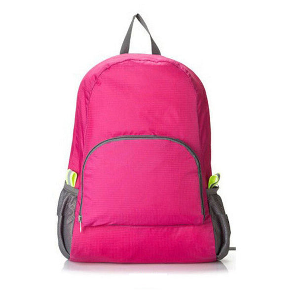 Portable light travel bag easy folding bag with zipper men women nylon waterproof backpack colorful hike camp climb trekking bag