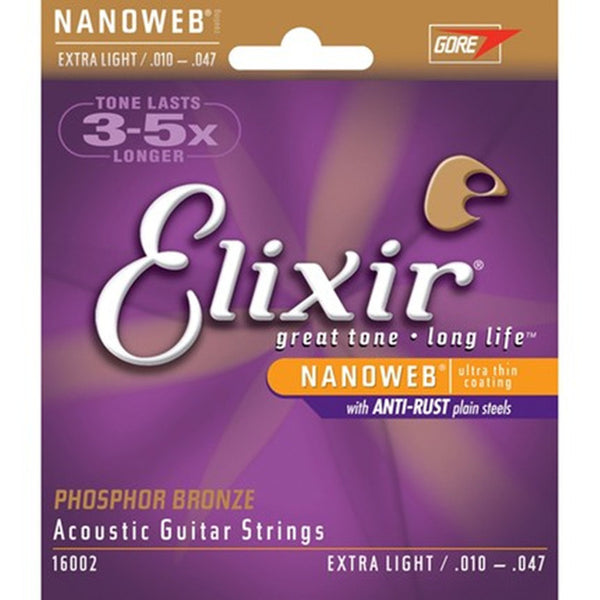 Elixir strings 010 011 012 013 Acoustic Guitar Strings elixir Nanoweb11002 11025 11027 11052 16027 16052 16102 11100 16077 16002