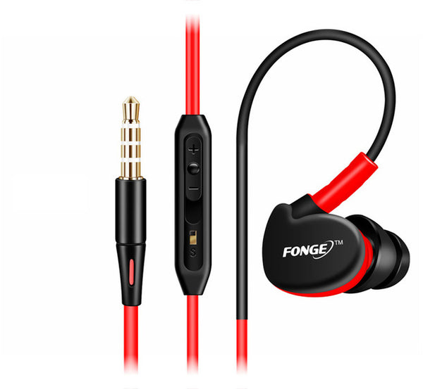 Fonge S500 Sport Earphone In Ear Noise Isolating Sweatproof Runing Earphones with Mic for Phone Headset