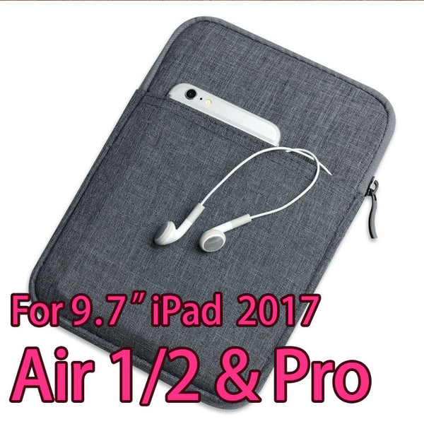 Shockproof Tablet Sleeve Pouch Case for iPad mini 2 3 4 iPad Air 1/2  Pro 9.7 inch Cover thick AKR 2017 New Free Shipping Gift