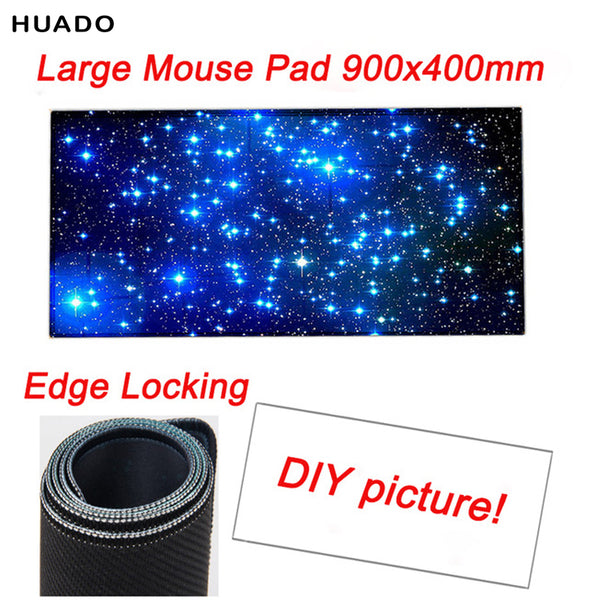 Custom Large Game Mouse Pad 900*400 high quality DIY picture with edge locking