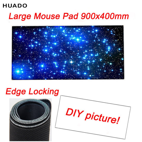 Custom Large Game Mouse Pad 900*400 high quality DIY picture with edge locking