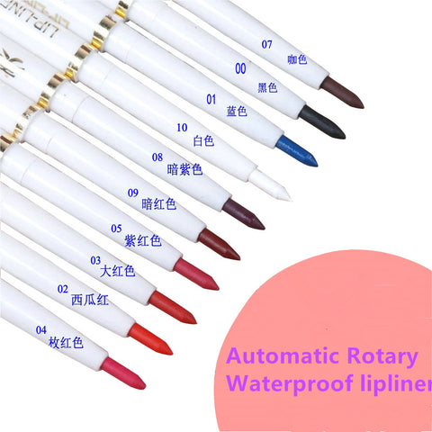 automatic rotary lip liner long-lasting natural brand makeup sexy products lady waterproof beauty 2015 lip pencil