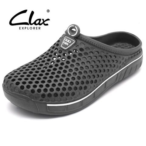 Clax Garden Clog Shoes For Men Quick Drying Summer Beach Slipper Flat Breathable Outdoor Sandals Male Gardening shoe