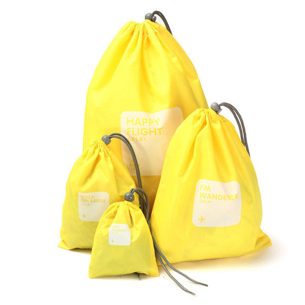 4Pcs Packing Cube Travel Bag System Durable One Set Large Capacity Bags Unisex Clothing Sorting Organize Bag
