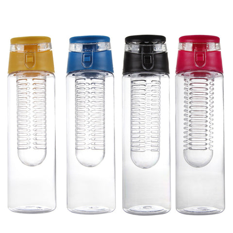 800ml Water Bottle Fruit Infusing Infuser Water Bottle Sports Lemon Juice Flip Lid Bottle Camping Travel Kitchen accessories