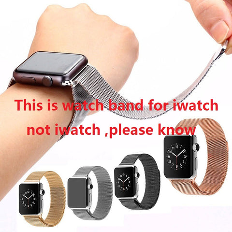New Fashion Watch B a n d Milanese Loop Steel Freely Fully Magnetic Closure Clasp Clock S t r a p s 38-42mm Digital Watch