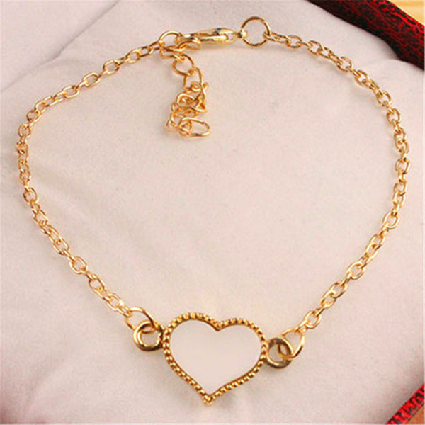 pulseras 2017 New Men Bijoux Love Heart 8 Leather Bracelet for Women Wedding Accessories Jewelry Girl Bangle Wholesale Gift