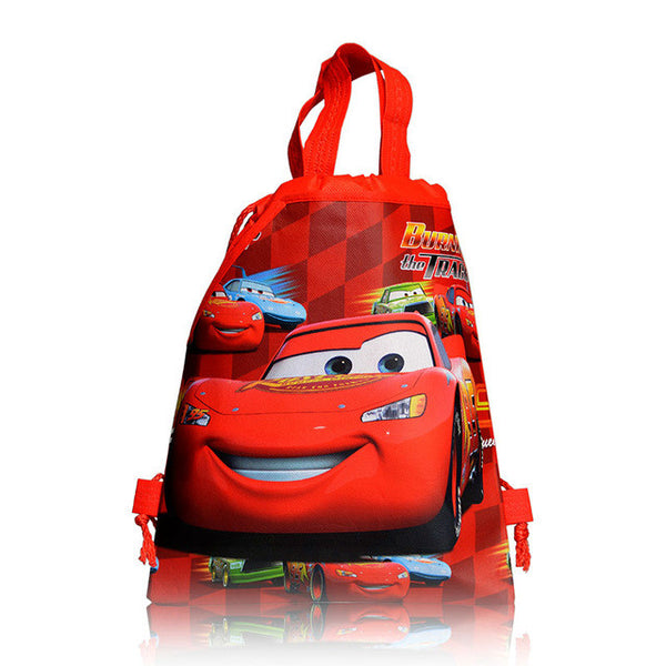 1PCS Cars Children Cartoon Drawstring Backpacks School Shopping Bags 34*27CM Non Woven Fabrics Kids Birthday Party Best Gift