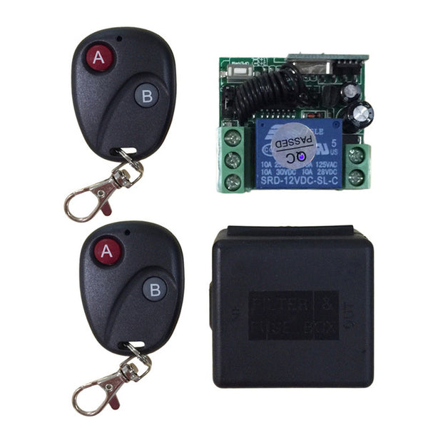 Relay DC 12V 7A 1CH LED wireless RF Remote Control Switch Transmitter Receiver System For Access/door Control System Universal