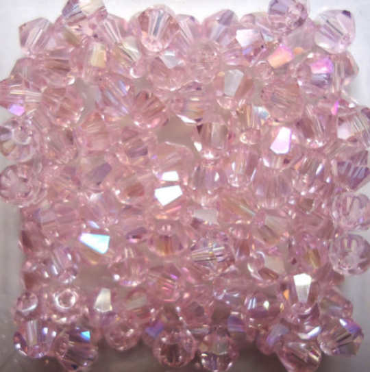 Isywaka Sale Pink Colors 200pcs 4mm Bicone Austria Crystal Beads charm Glass Beads Loose Spacer Bead for DIY Jewelry Making
