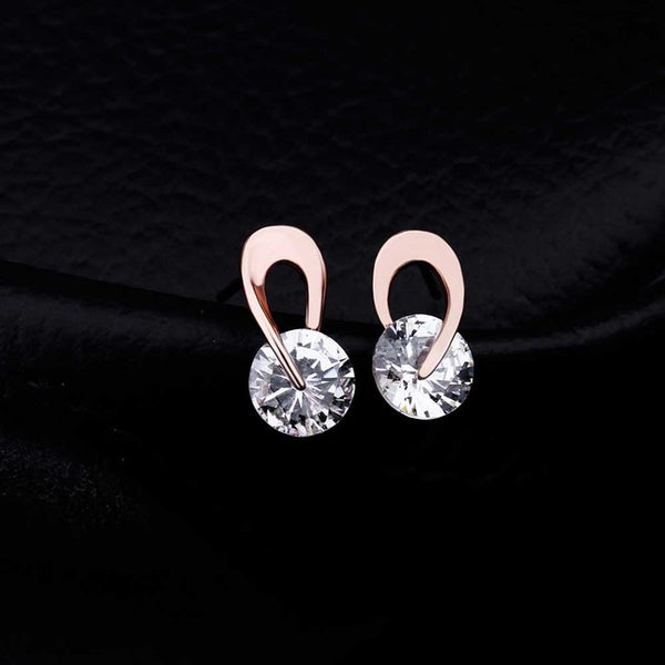 TOMTOSH 2017 New Hot Women's Jewelry Gift Gold Zircon Crystal Earring Eardrop Earbob Ear Studs