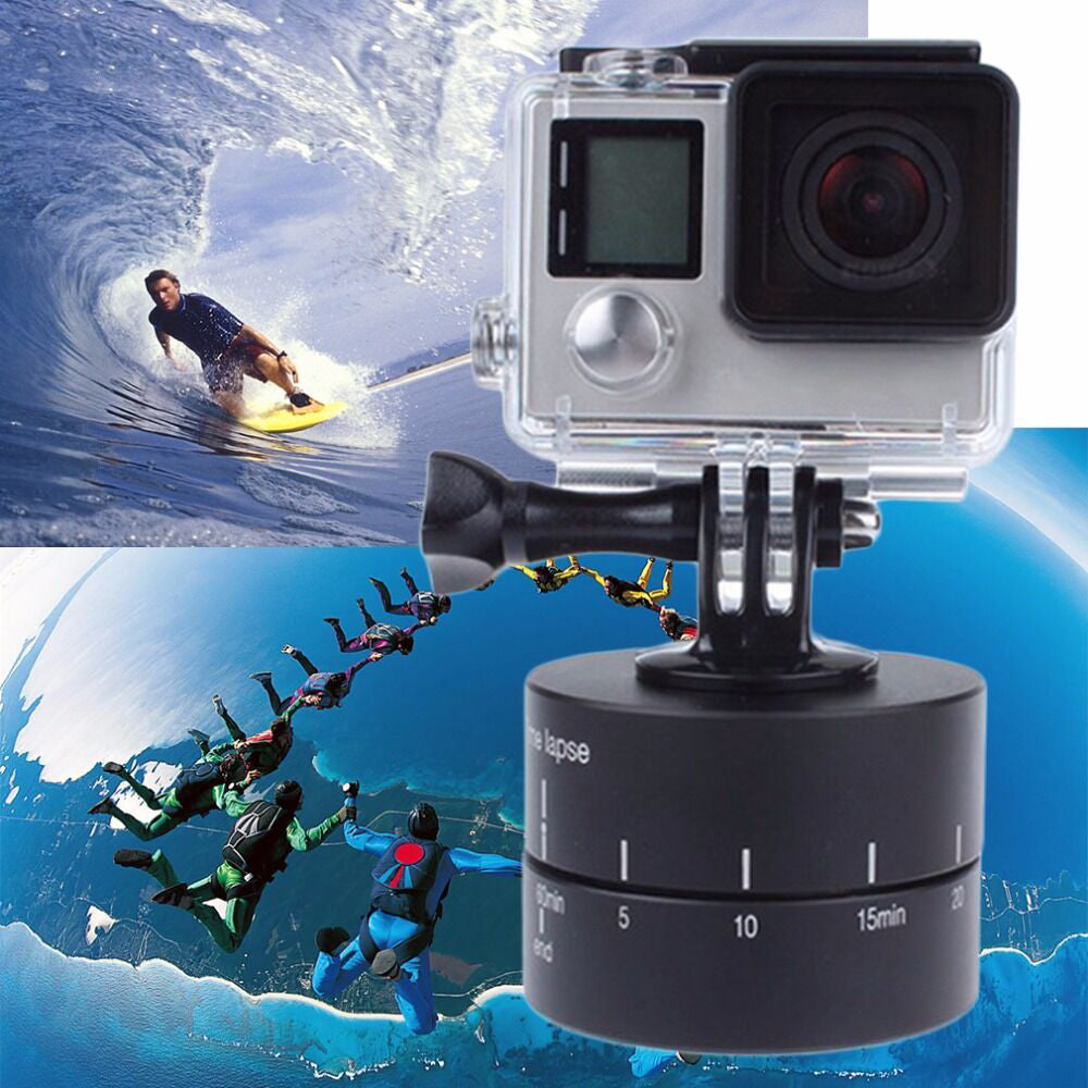 Time lapse 360 Degree Auto Rotate Camera Tripod Head Base 360 TL Timelapse for Xiaoyi Gopro Camera SLR For iphone Drop Shipping