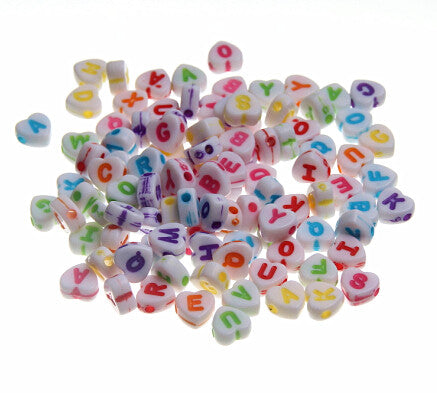 Hot 6mm 100pcs Alphabet "A-Z" Cubic Letter Beads Acrylic Spacer Beads Bead Loom Band Bracelet Jewelry Findings Making DIY