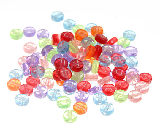 Hot 6mm 100pcs Alphabet "A-Z" Cubic Letter Beads Acrylic Spacer Beads Bead Loom Band Bracelet Jewelry Findings Making DIY