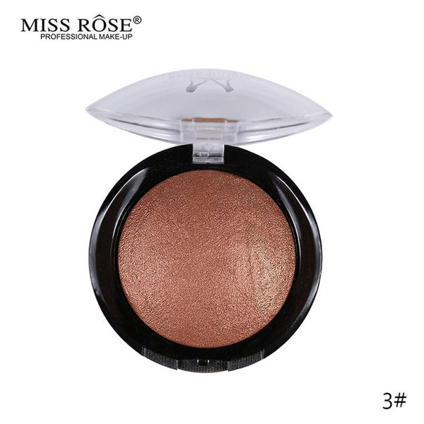 1PC Women Hot Sale Bronzer Blush Palette Face Makeup Baked Powder Blusher Professional paleta de blush from Miss Rose Brand