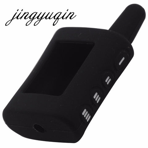 jingyuqin 5colors for Scher-Khan Magicar A/B Silicone Case for Two Way Car Alarm Scher Khan A/B LCD Remote Cover